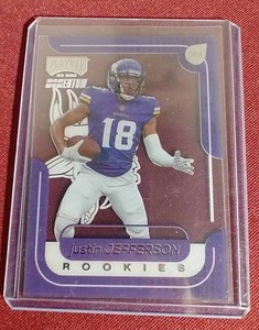 lot 61 image: 2020 Panini Justin Jefferson Rookie Card