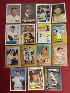 lot 64 image: Mickey Mantle & Roger Maris Insert Card Lot