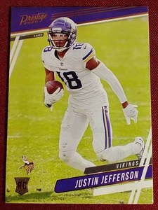 lot 75 image: 2020 Prestige Justin Jefferson Rookie Card