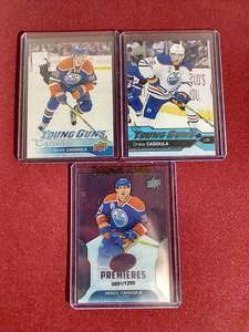 lot 77 image: (3) Upper Deck Drake Caggiula Rookie Cards - 1 #d