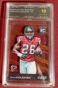 lot 78 image: Mint Slabbed Tevin Coleman Rookie Card #d10
