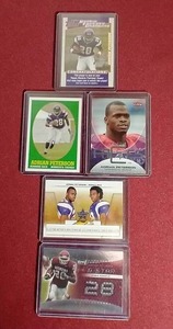 lot 83 image: (5) 2007 Adrian Peterson Rookie Cards