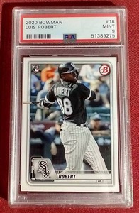 lot 86 image: 2020 Bowman Luis Robert Rookie Card - PSA 9