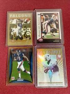 lot 92 image: (4) Numbered NFL Cards - Stars & Rookies