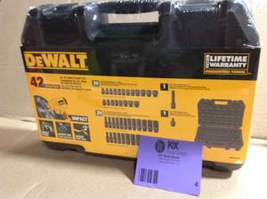 Dewalt 42 PC Impact Socket Set not used see pictures