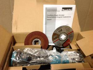 Makita 18V Cordless Angle Grinder  Tool Only open box see pictures