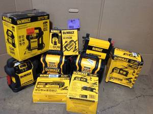 Lot of assorted Dewalt Power stations and chargers not tested customer returns see pictures