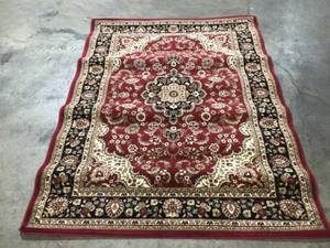 lot 4 image: Well Woven Barclay Medallion Kashan Red 5 ft. x 7 ft. Traditional Area Rug