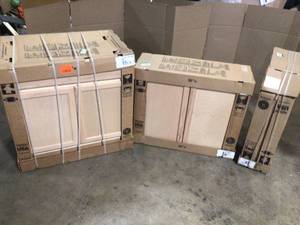 lot 12 image: Mix Lot of Storage Cabinets, Various sizes, Customer return, Review all pictures