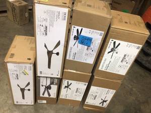 lot 18 image: Mix lot of assorted Hampton Bay Ceiling Fans, Customer returns, Review all pictures