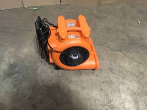 lot 32 image: RIDGID 1625 CFM 3-Speed Portable Blower Fan Air Mover with Collapsible Handle and Rear Wheels for Water Damage Restoration, Open Box, Customer return, Review all pictures