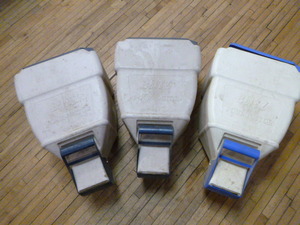 lot 35 image: 2 Blitz Pour-N-Stor Plastic Rock Salt Dispensers