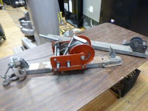lot 44 image: Sears Portable Mount Bracket and Winch