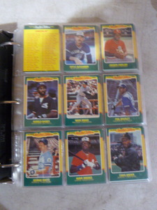 lot 71 image: 10 Different Fleer Baseball Sets in Binder