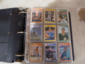 lot 72 image: 1985-1988 Fleer Update Baseball Cards in Binder