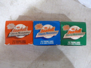 lot 77 image: 3 Different Fleer Classic Miniature Sets