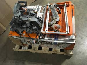 Mix lot of assorted Ridgid tools, Customer returns, Review all pictures