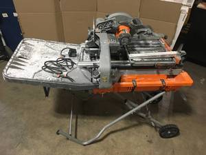 RIDGID 15 Amp 10 in. Wet Tile Saw, Customer return, Review all pictures
