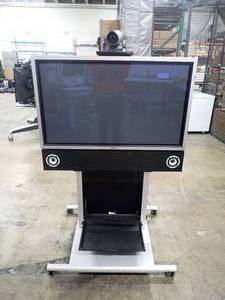 Pioneer&nbspPDP-42MXE10-S 42 TV on a Tandberg TTC60-07 Cart  Includes Tandberg conference camera and Mic as well as Tandberg TTG7-09 Audio switch and GPNP NT384 AMP  Lot includes all cables in photos