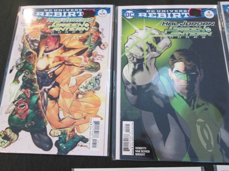 213. 7 Green Lantern Comic Books...