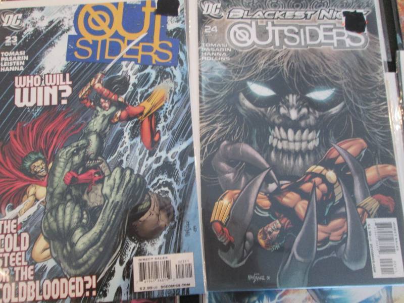 220. 10 Out Siders Comic Books...