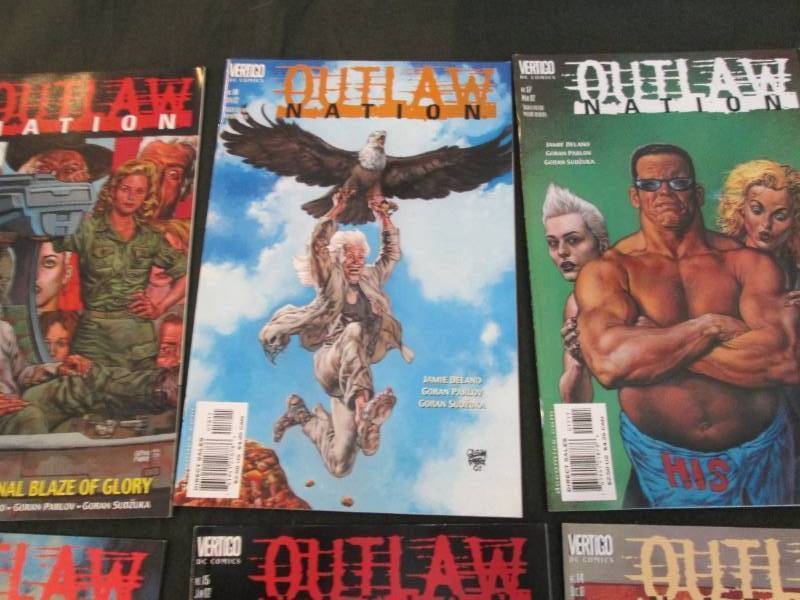 225. 9 Outlaw Nation Comic Books...