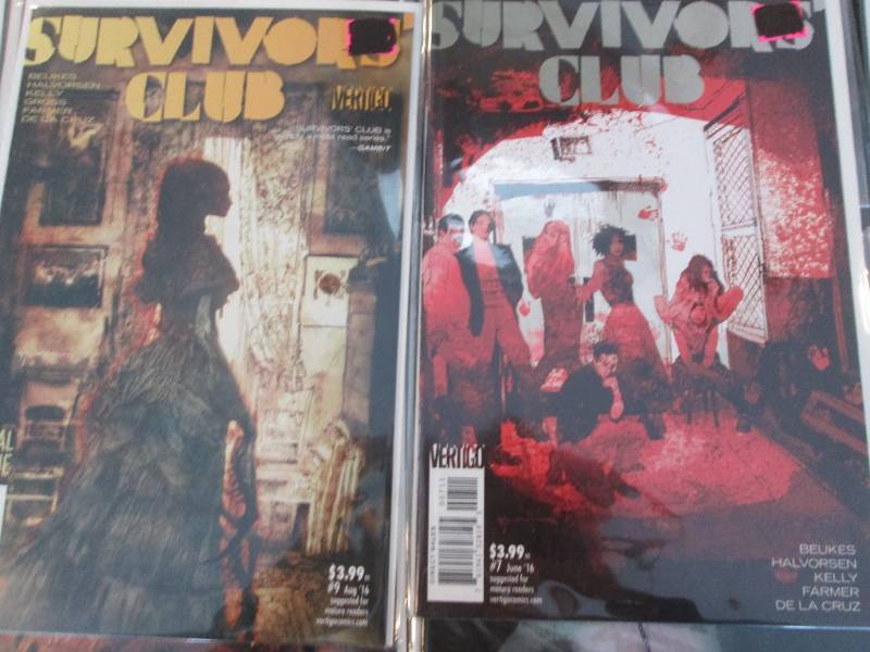 232. 10 Survivors Club Comic Books...