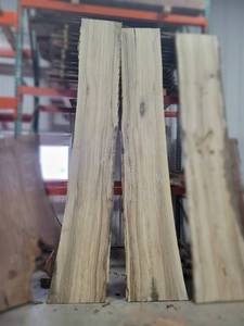 lot 6 image: Book Match HACKBERRY Live Edge Slabs - Thickness 2-14 x 131 x 44 Width Max Combined - Kiln Dried and Surfaced