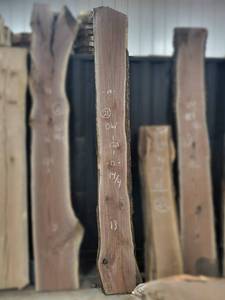 lot 21 image: BLACK WALNUT Live Edge Slab - Thickness 3-12 x 120 x 14 Max Width - Kiln Dried and Surfaced