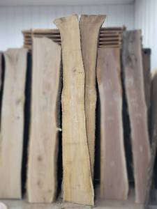 lot 27 image: Book Match SYCAMORE Live Edge Slabs - Thickness 2-12 x 124 x 32 Width Max Combined - Kiln Dried and Surfaced