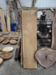 lot 44 image: (3) WHITE OAK Slabs - Thickness 2-12 x Approx. 65 x 16 Max Width Each - Kiln Dried and Surfaced