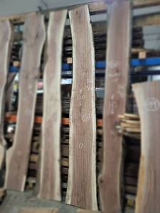 BLACK WALNUT Live Edge Slab - Thickness 2-14 x 120 x 17 Max Width - Kiln Dried and Surfaced