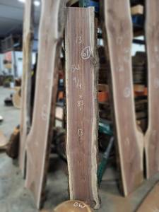 BLACK WALNUT Live Edge Slab - Thickness 2-14 x 83 x 13 Max Width - Kiln Dried and Surfaced