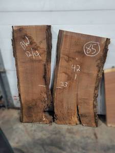 BLACK WALNUT Live Edge Slabs - Thickness 3 x 42 x 33 Combined Max Width - Kiln Dried and Surfaced - Great for Epoxy