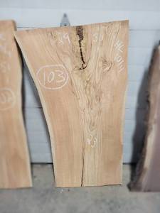 HONEY LOCUST Live Edge Slab - Thickness 2-12 x 50 x 29 Max Width - Kiln Dried and Surfaced