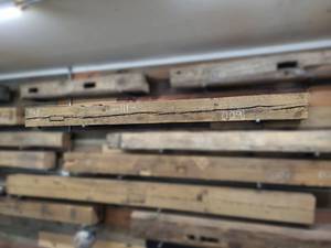 Recovered Barn Beam Mantle 8 x 8, Approx. 111 Long
