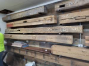 Recovered Barn Beam Mantle 7 x 7, Approx. 120 Long