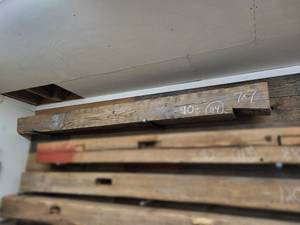 Recovered Barn Beam Mantle 7 x 7, Approx. 90 Long