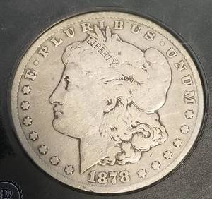 1878-CC CARSON CITY MORGAN SILVER DOLLAR BLACK SLAB