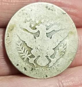 1892 US BARBER QUARTER FIRST YEAR SERIES COIN