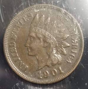 GROUP OF 6 INDIAN HEAD CENTS 1901 1902 1903 1905 1906 1908