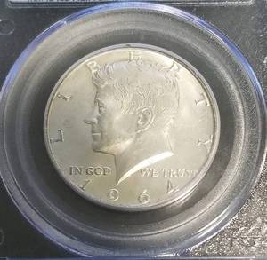 1964-D KENNEDY HALF DOLLAR TRIPLE DIE OBVERSE FS-103 AU58 PCGS