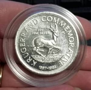 1 TROY OZ .999 FINE SILVER KRUGERRAND IN AIRTITE