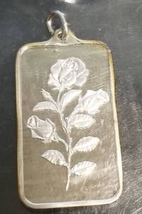 � TROY OZ .999 FINE SILVER BAR SUISSE PENDANT