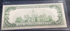 1950C US $100 FEDERAL RESERVE NOTE VF