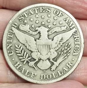 1912-D US BARBER HALF DOLLAR