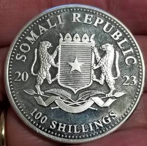 2023 AFRICAN WILDLIFE ELEPHANT 1 TROY OZ .999 FINE SILVER