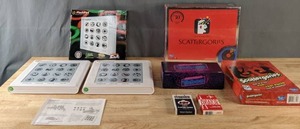 lot 107 image: Assortment of Games Pair of FlashPads, Midnight Taboo, Scattergories, & Deck of Cards B