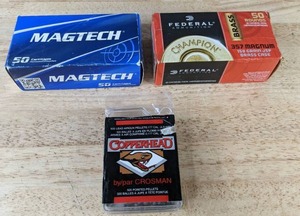 lot 109 image: Assortment of Ammo Magtech, Federal Ammunition, & Copperhead Pellets B