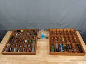 lot 104 image: Shot Glass Collection with (2) Mountable Display Shelves B
